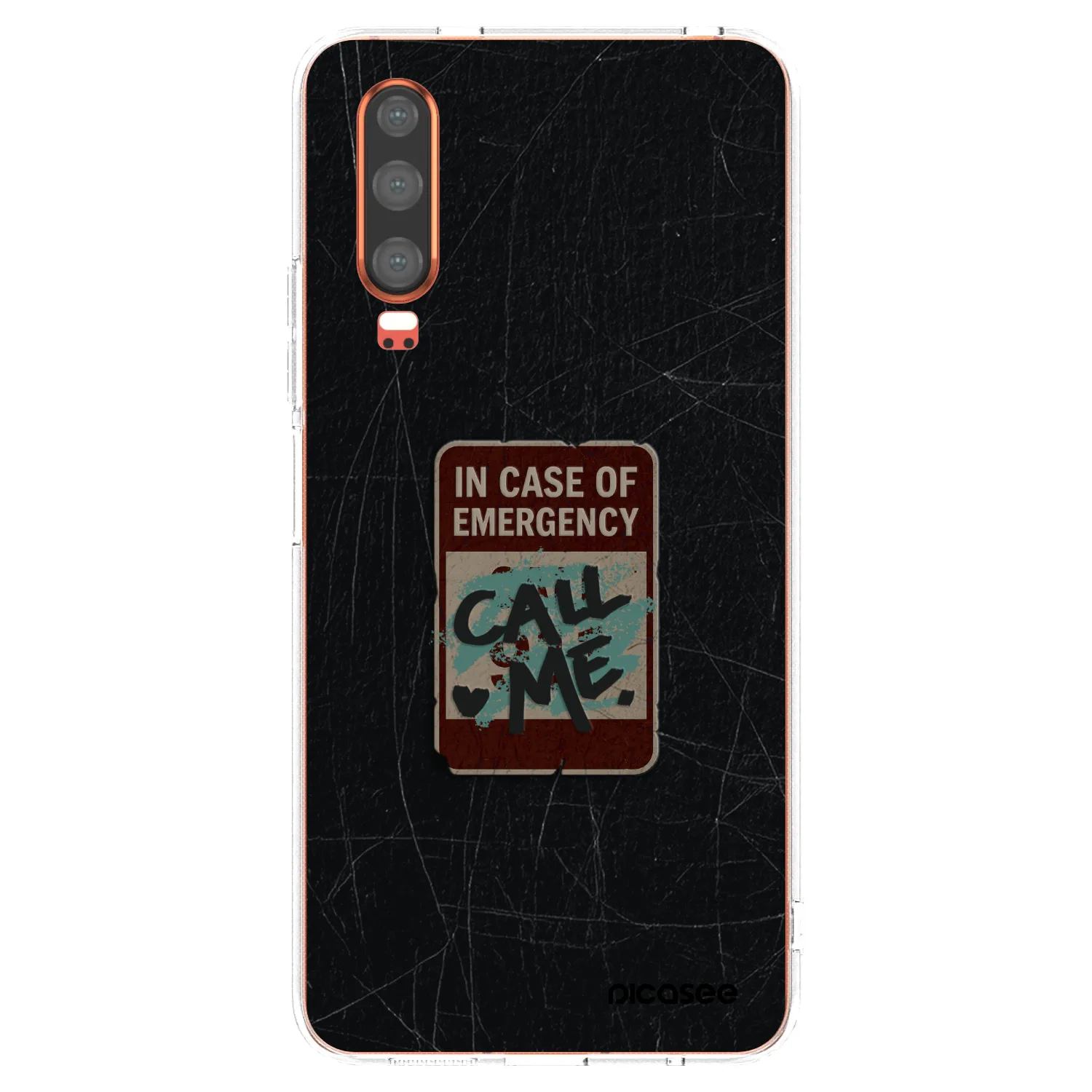 Picasee Huawei P30 Hülle - Transparentes Silikon - EMERGENCY