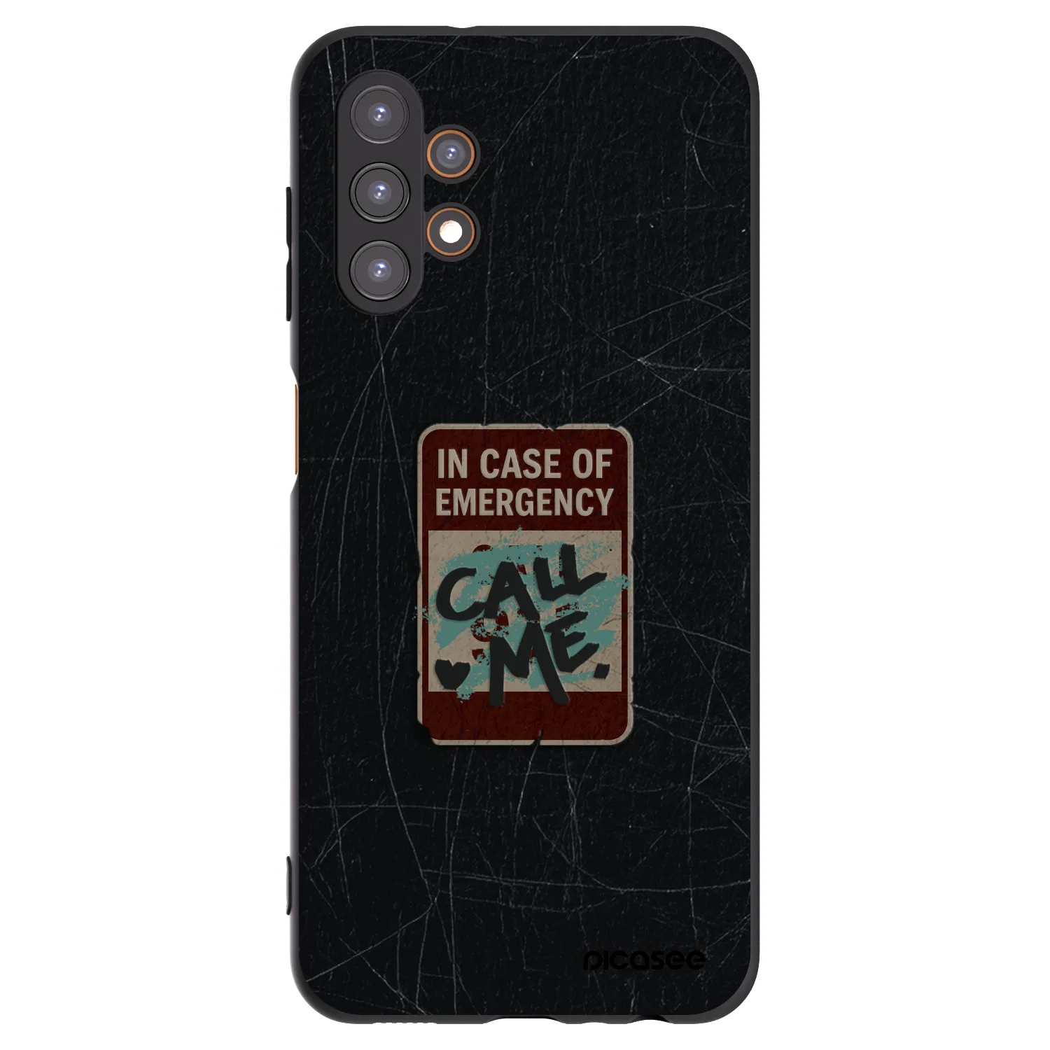 Picasee Samsung Galaxy A13 5G Hülle - Schwarzes Silikon - EMERGENCY