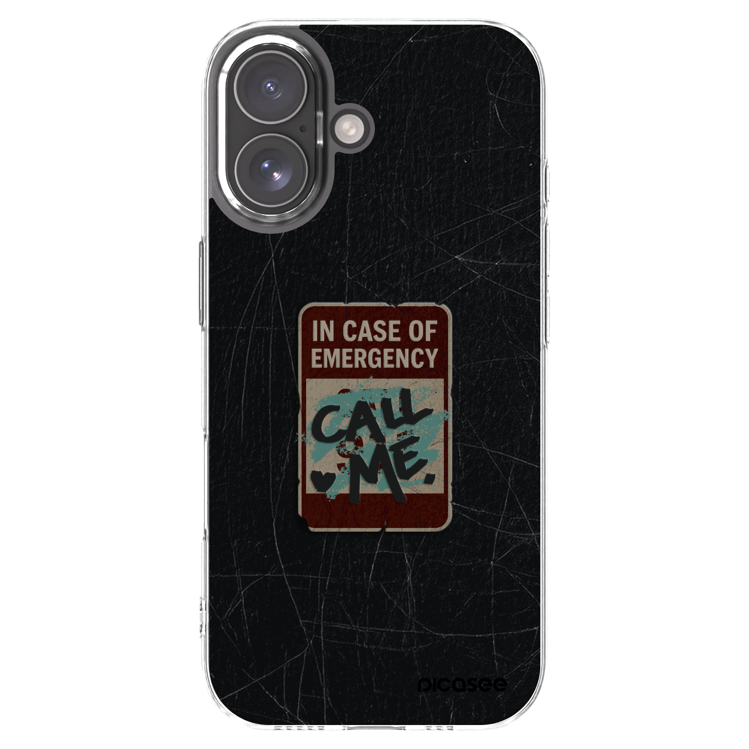 Picasee Apple iPhone 17 Hülle - Transparentes Silikon - EMERGENCY
