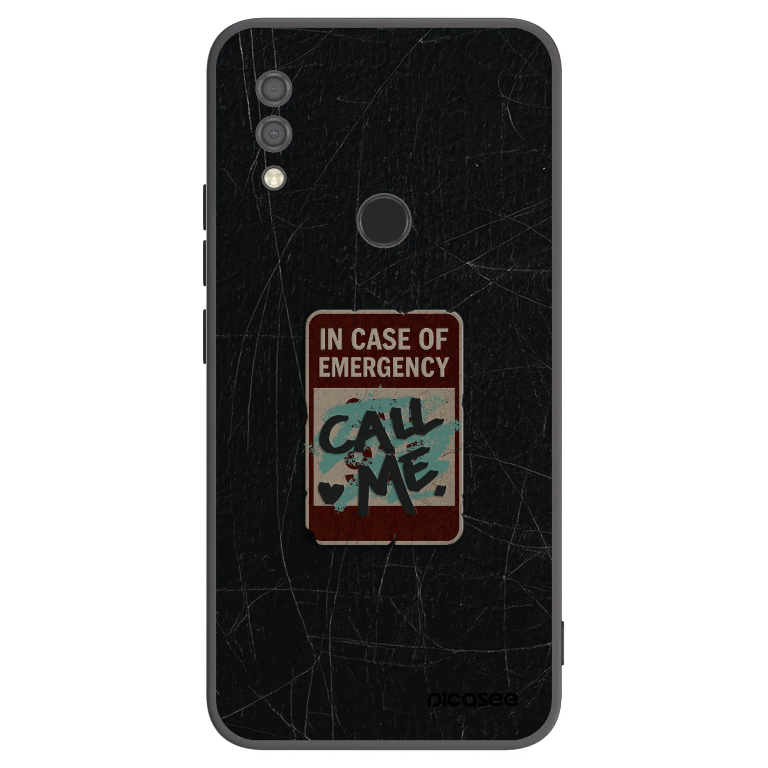 Picasee Xiaomi Redmi 7 Hülle - Schwarzes Silikon - EMERGENCY