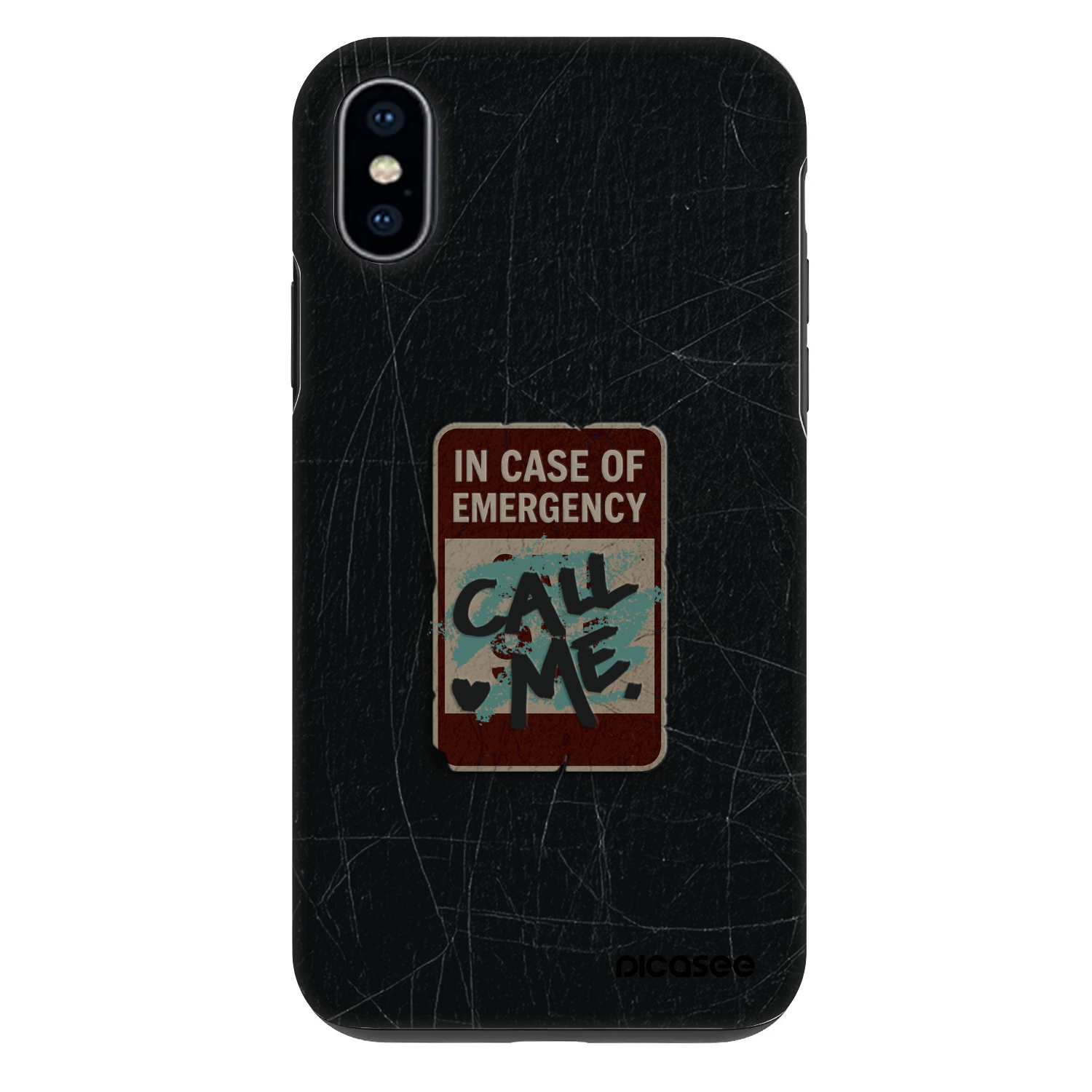 Picasee Fashion Case für Apple iPhone X/XS - EMERGENCY