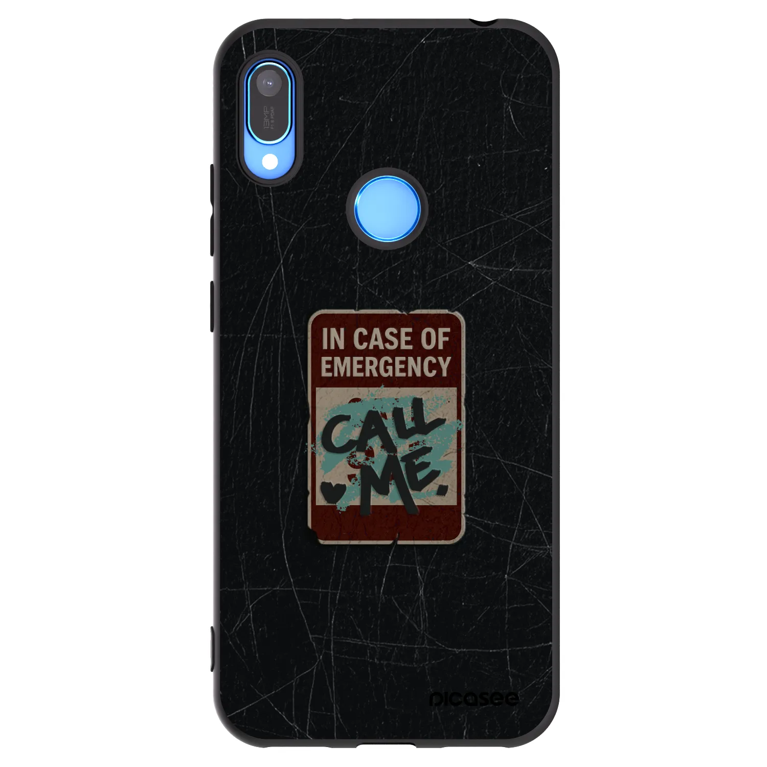 Picasee Huawei Y6 2019 Hülle - Schwarzes Silikon - EMERGENCY