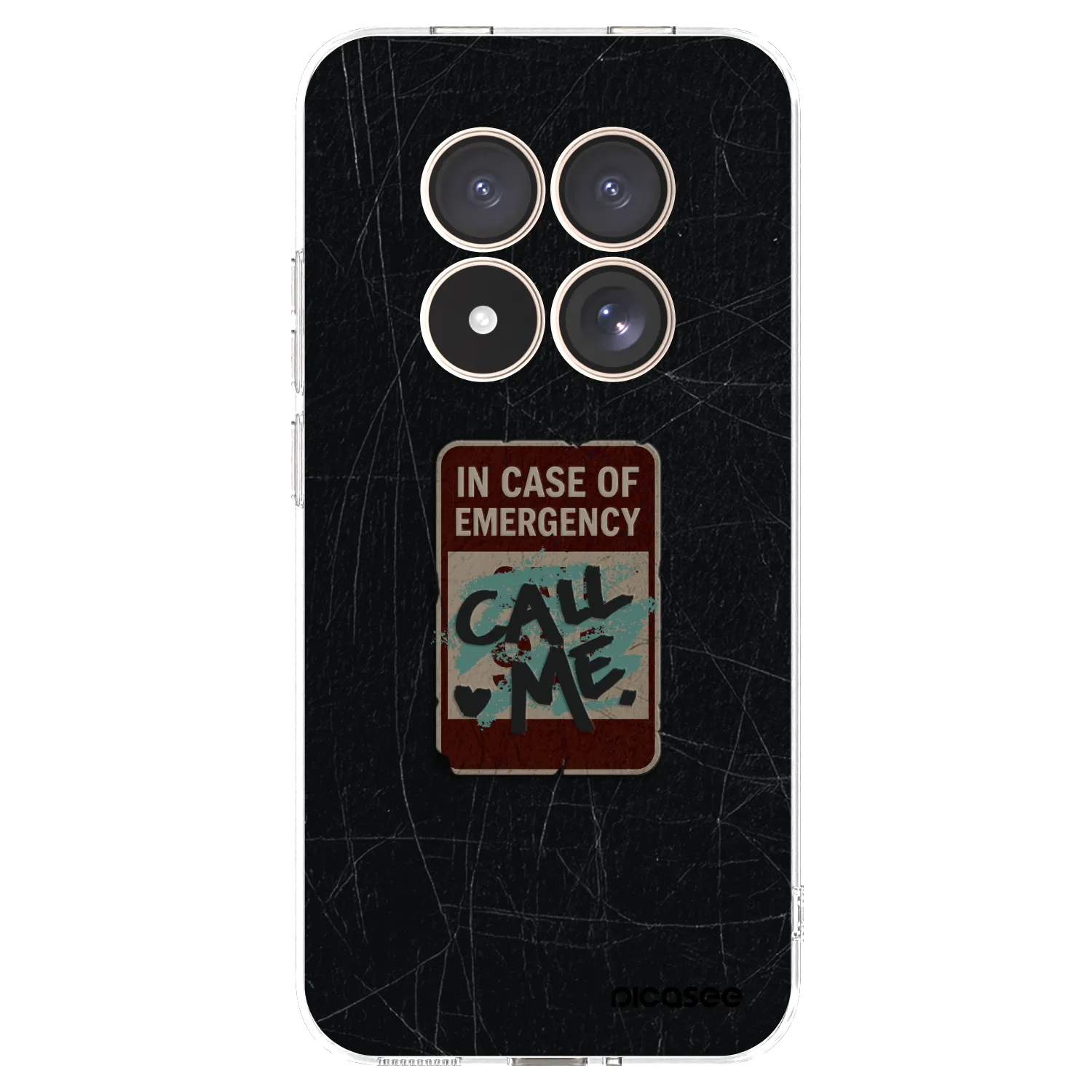 Picasee Xiaomi Redmi Note 15 Pro 4G Hülle - Transparentes Silikon - EMERGENCY
