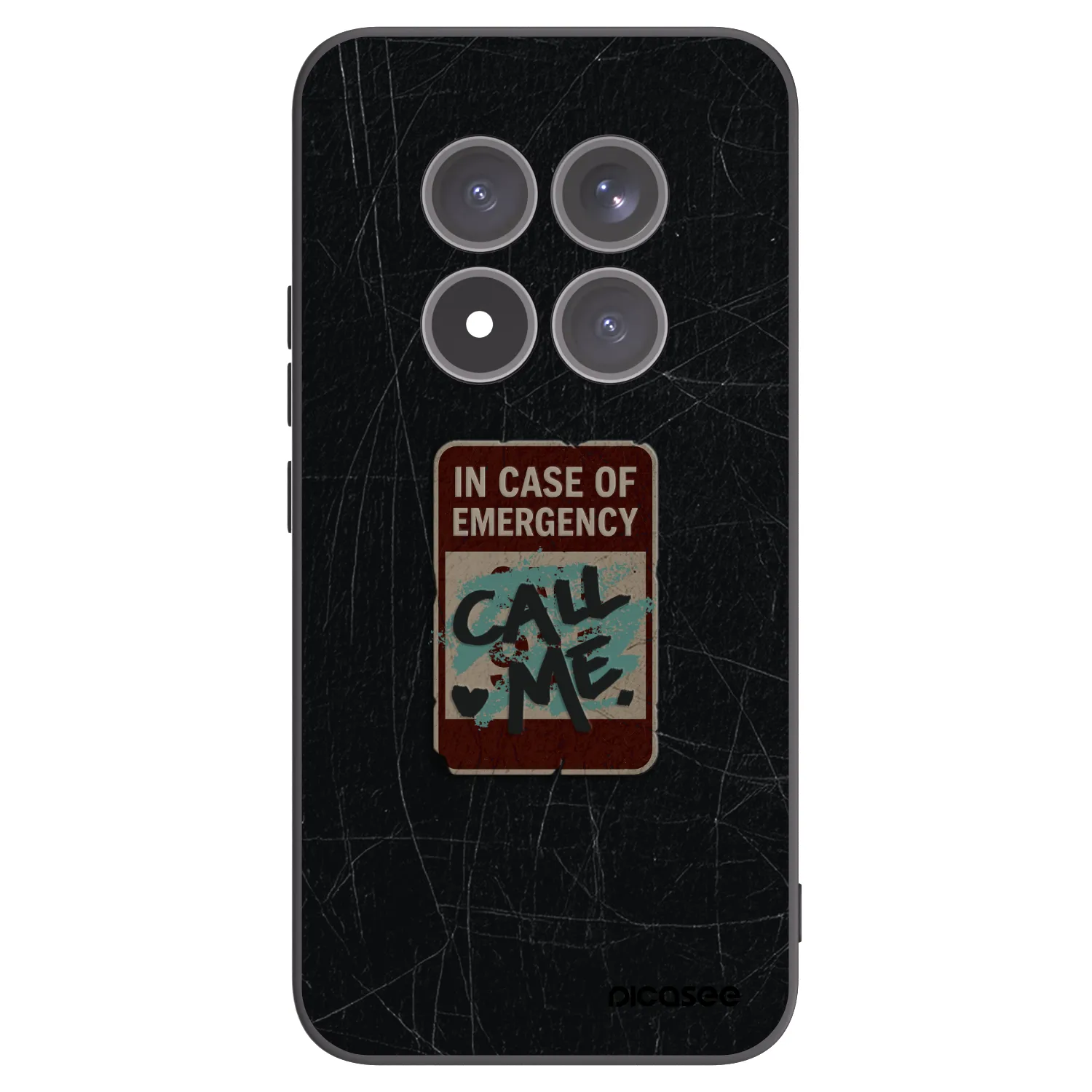 Picasee Xiaomi Redmi Note 15 Pro+ Hülle - Schwarzes Silikon - EMERGENCY