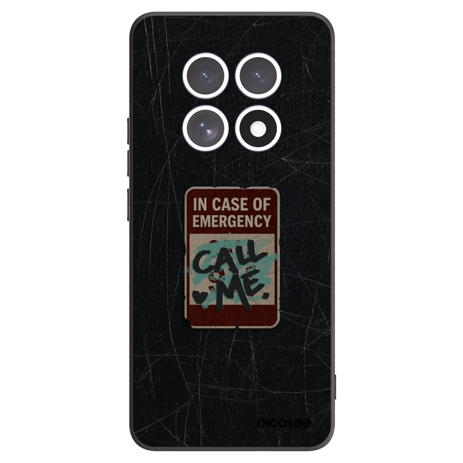 Picasee Xiaomi Redmi Note 15 Hülle - Schwarzes Silikon - EMERGENCY