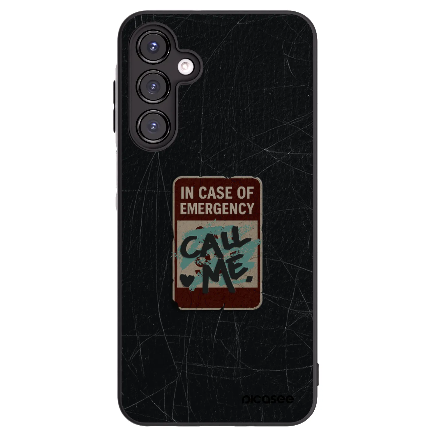 Picasee Samsung Galaxy A16 4G Hülle - Schwarzes Silikon - EMERGENCY