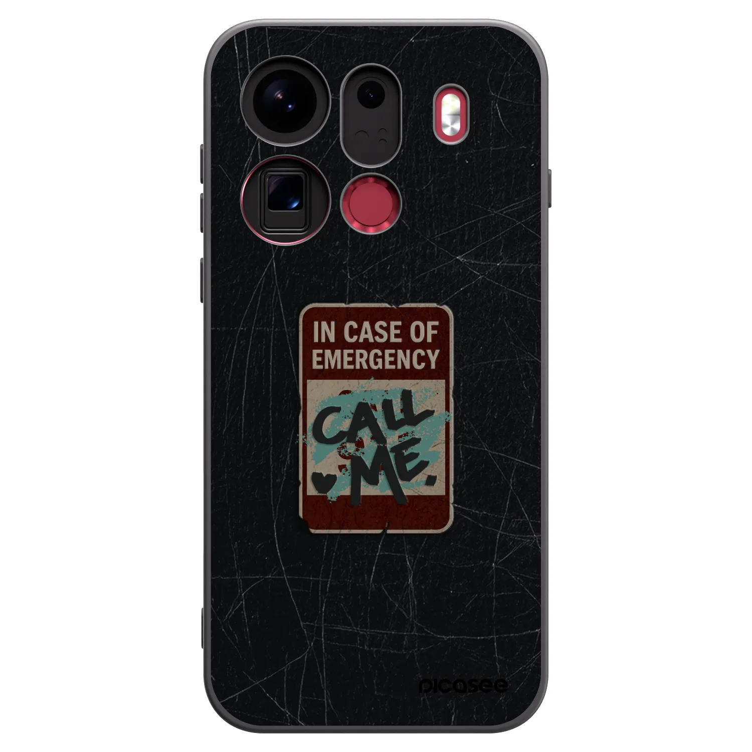 Picasee OPPO Find X9 Pro Hülle - Schwarzes Silikon - EMERGENCY