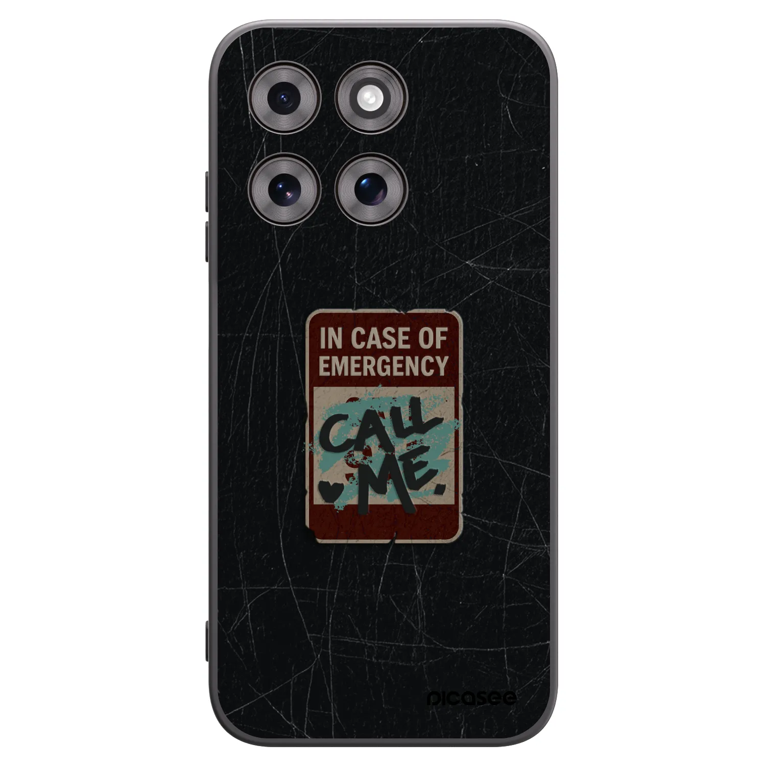 Picasee Motorola Moto G77 Hülle - Schwarzes Silikon - EMERGENCY