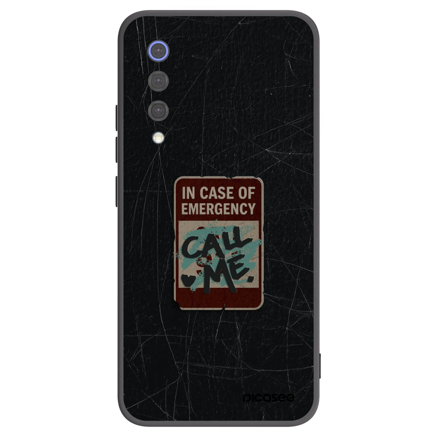 Picasee Xiaomi Mi 9 SE Hülle - Schwarzes Silikon - EMERGENCY