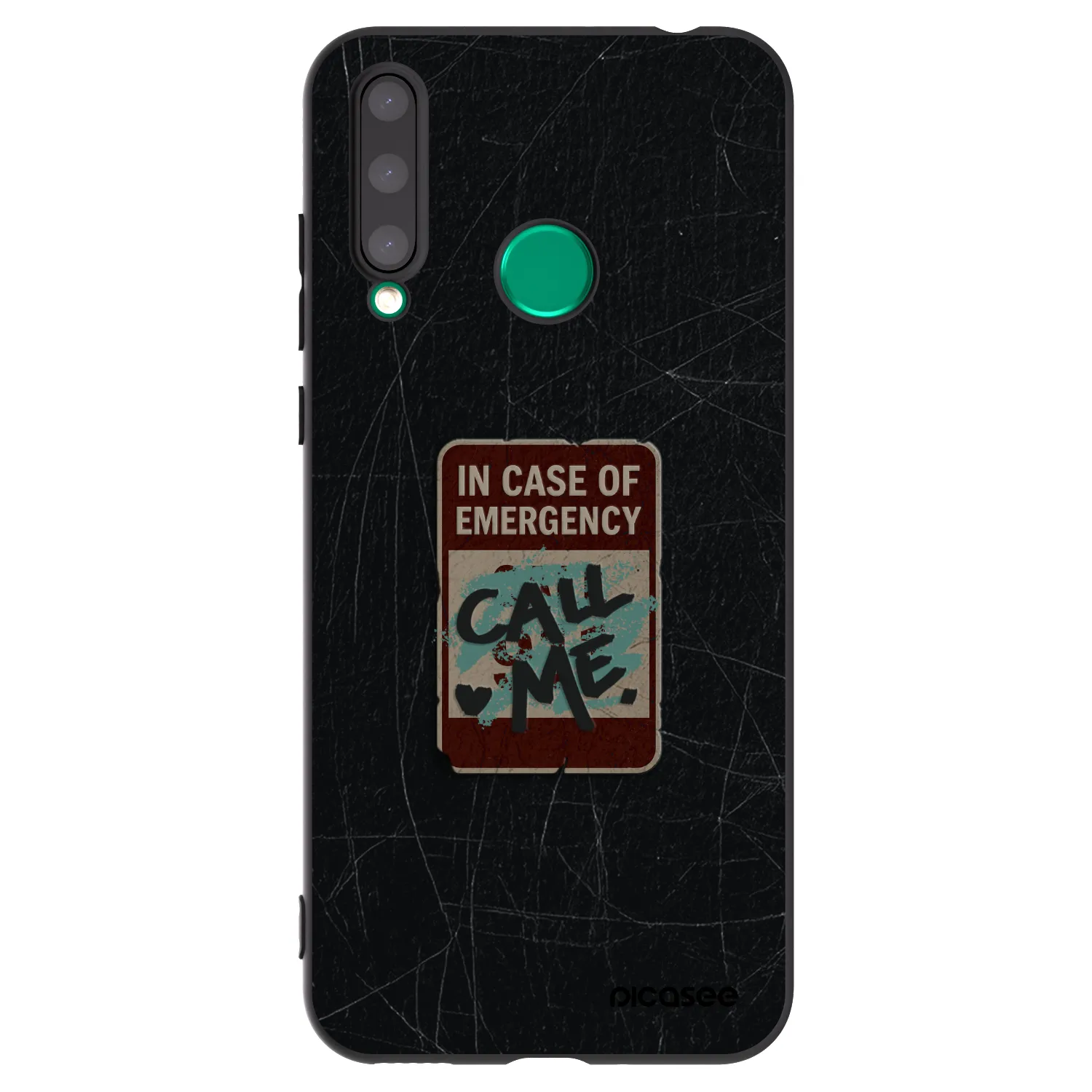 Picasee Honor 20 Lite Hülle - Schwarzes Silikon - EMERGENCY