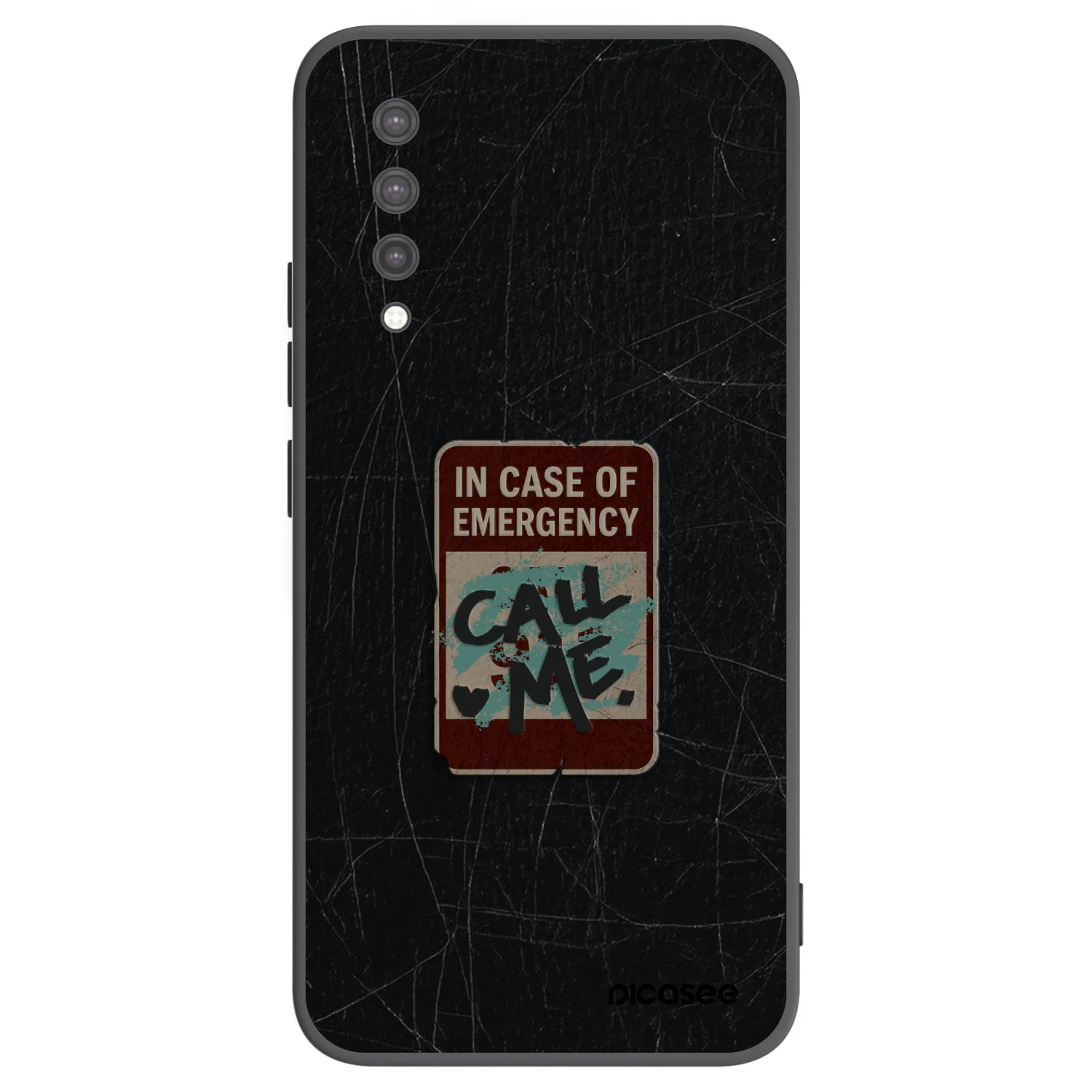 Picasee Xiaomi Mi 9 Lite Hülle - Schwarzes Silikon - EMERGENCY