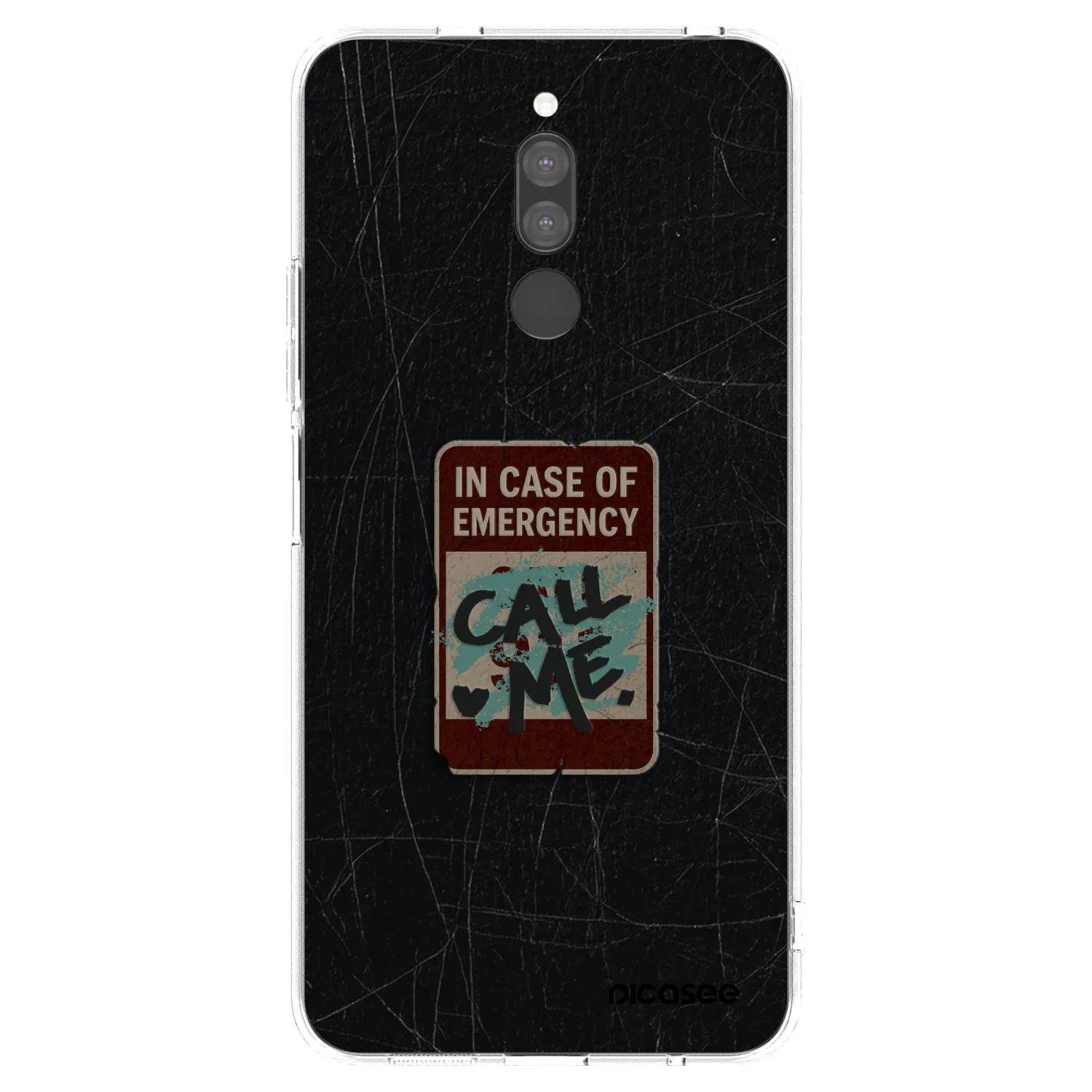 Picasee Xiaomi Redmi 8 Hülle - Transparentes Silikon - EMERGENCY