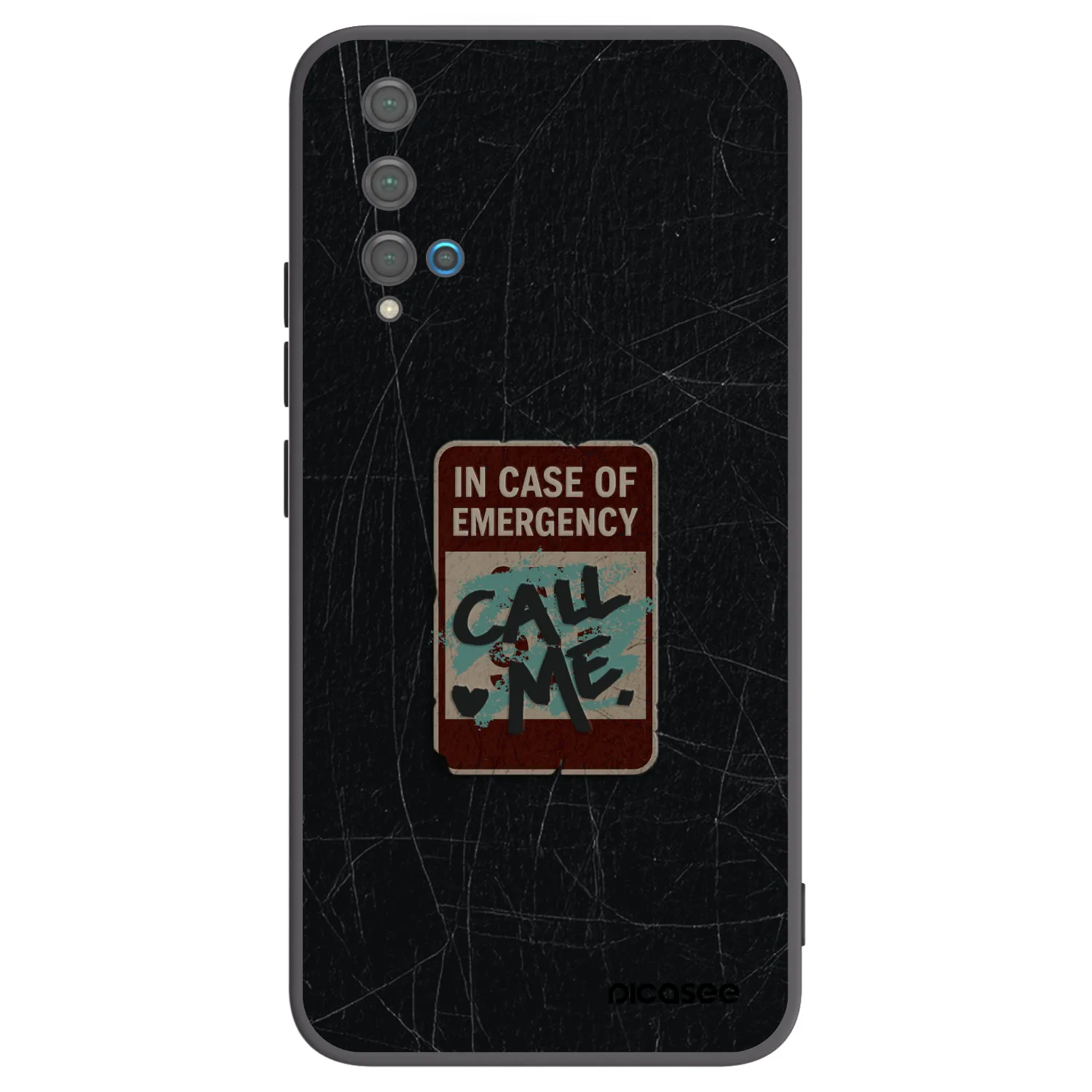 Picasee Huawei Nova 5T Hülle - Schwarzes Silikon - EMERGENCY