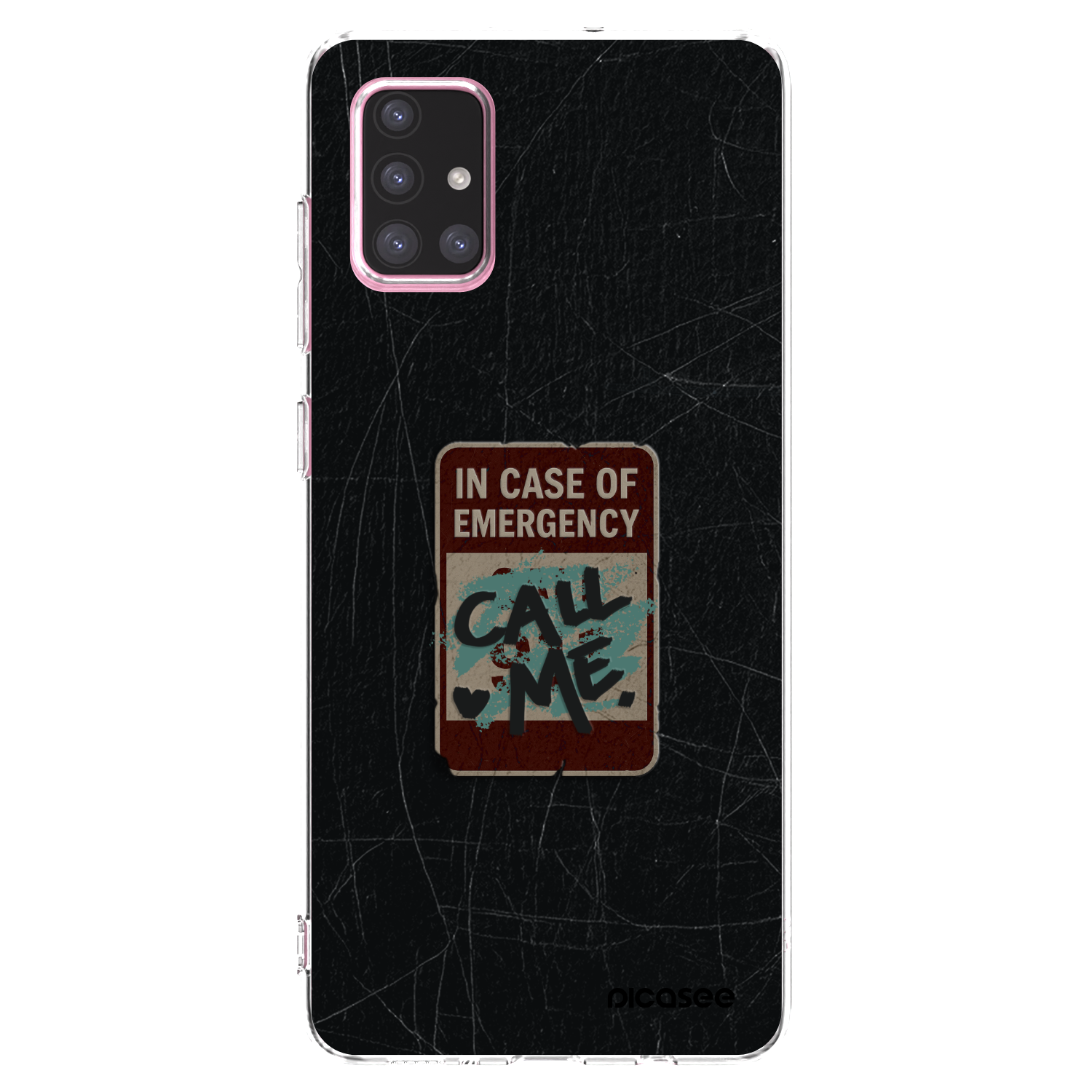 Picasee Samsung Galaxy A71 A715F Hülle - Transparentes Silikon - EMERGENCY
