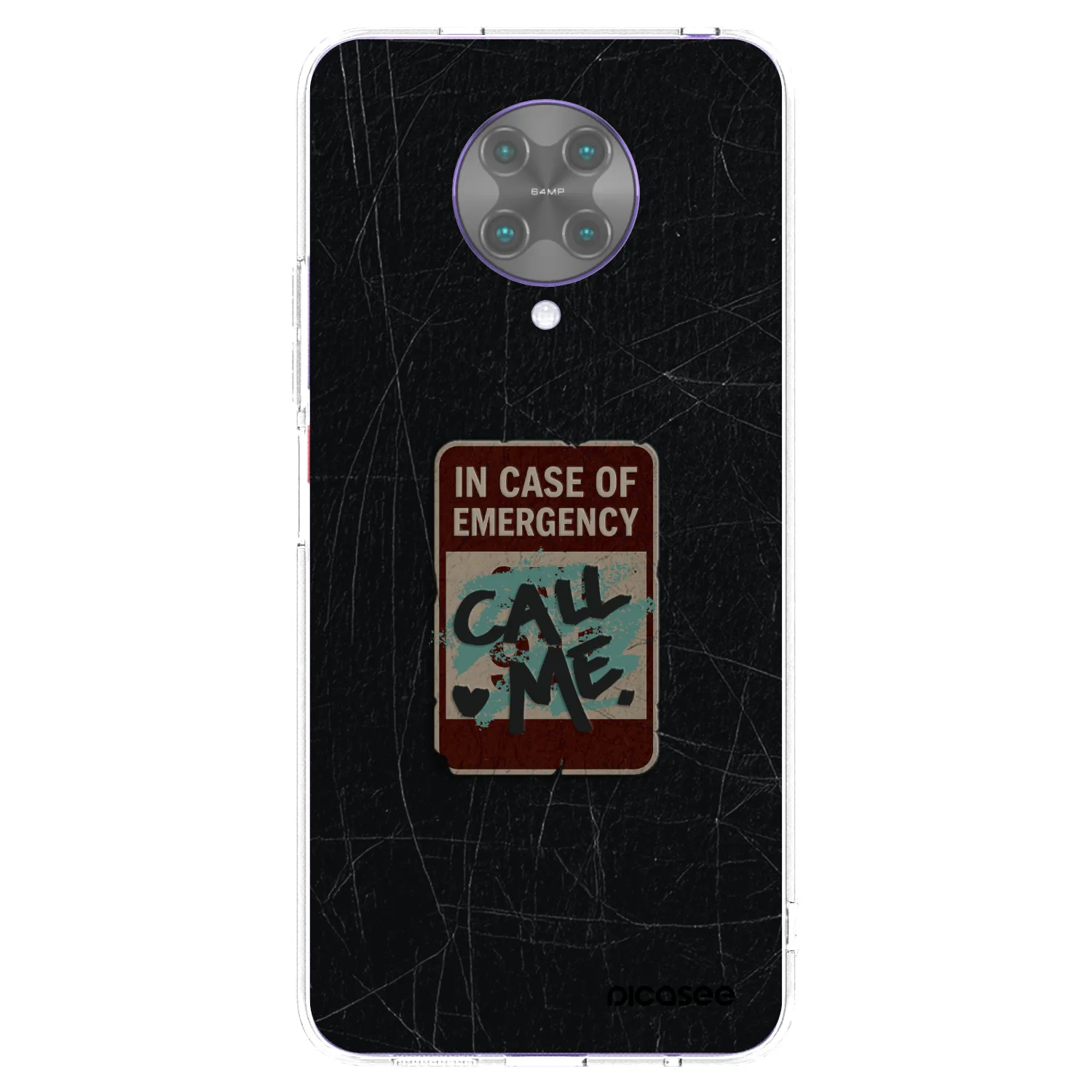 Picasee Xiaomi Poco F2 Pro Hülle - Transparentes Silikon - EMERGENCY