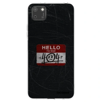 Picasee Huawei Y5P Hülle - Transparentes Silikon - HELLO 404