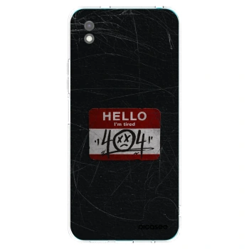 Picasee Xiaomi Redmi 9A Hülle - Schwarzes Silikon - HELLO 404