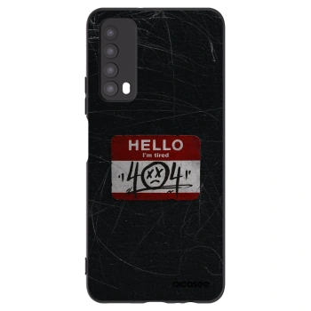 Picasee Huawei P Smart 2021 Hülle - Schwarzes Silikon - HELLO 404