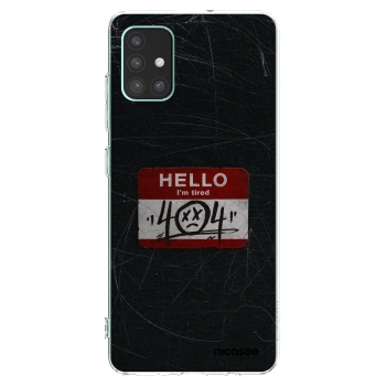 Picasee Samsung Galaxy M51 M515F Hülle - Transparentes Silikon - HELLO 404