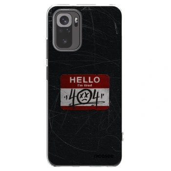 Picasee Xiaomi Redmi Note 10S Hülle - Transparentes Silikon - HELLO 404