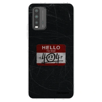Picasee Xiaomi Redmi 9T Hülle - Transparentes Silikon - HELLO 404