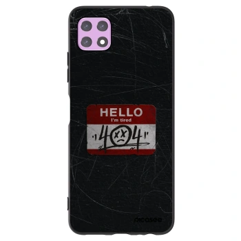 Picasee Samsung Galaxy A22 A226B 5G Hülle - Schwarzes Silikon - HELLO 404