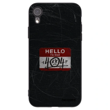 Picasee Apple iPhone XR Hülle - Schwarzes Silikon - HELLO 404