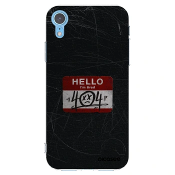 Picasee Apple iPhone XR Hülle - Transparentes Silikon - HELLO 404