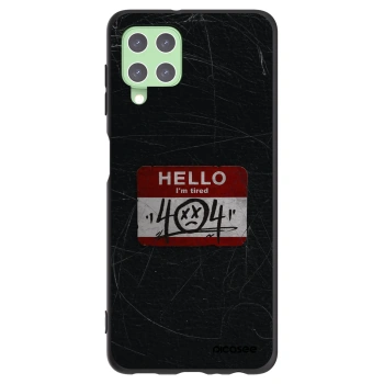 Picasee Samsung Galaxy A22 A225F 4G Hülle - Schwarzes Silikon - HELLO 404