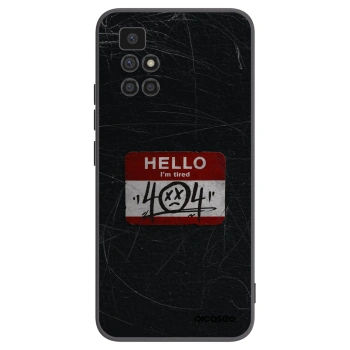 Picasee Xiaomi Redmi 10 Hülle - Schwarzes Silikon - HELLO 404