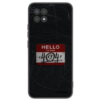 Picasee Realme 8i Hülle - Schwarzes Silikon - HELLO 404