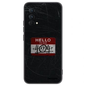 Picasee Realme GT Master Edition 5G Hülle - Schwarzes Silikon - HELLO 404