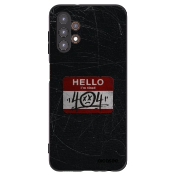 Picasee Samsung Galaxy A13 4G A135 Hülle - Schwarzes Silikon - HELLO 404
