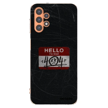 Picasee Samsung Galaxy A13 4G A135 Hülle - Transparentes Silikon - HELLO 404