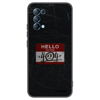 Picasee OPPO Reno 5 5G Hülle - Schwarzes Silikon - HELLO 404