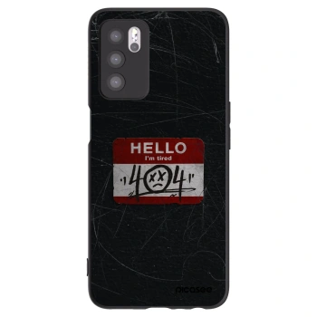 Picasee OPPO A16 Hülle - Schwarzes Silikon - HELLO 404