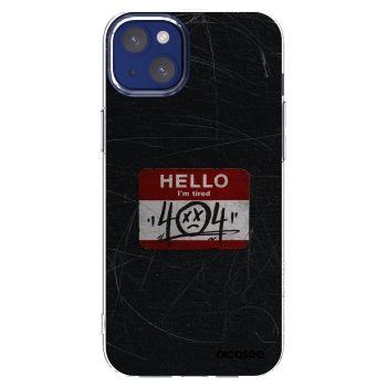 Picasee Apple iPhone 14 Plus Hülle - Transparentes Silikon - HELLO 404