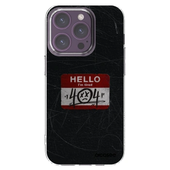 Picasee Apple iPhone 14 Pro Hülle - Transparentes Silikon - HELLO 404