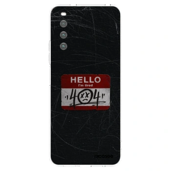 Picasee Sony Xperia 10 IV 5G Hülle - Transparentes Silikon - HELLO 404