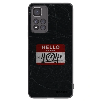 Picasee Xiaomi Redmi Note 11 Pro+ 5G Hülle - Schwarzes Silikon - HELLO 404