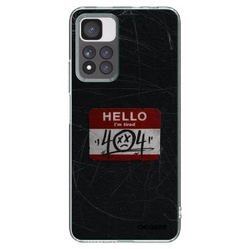 Picasee Xiaomi Redmi Note 11 Pro+ 5G Hülle - Transparentes Silikon - HELLO 404