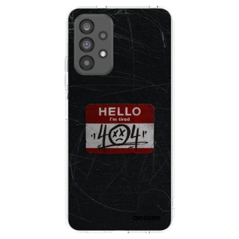 Picasee Samsung Galaxy A73 5G Hülle - Transparentes Silikon - HELLO 404