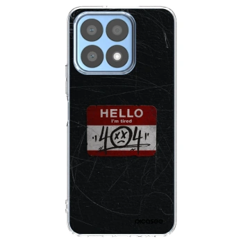 Picasee Honor X8a Hülle - Transparentes Silikon - HELLO 404