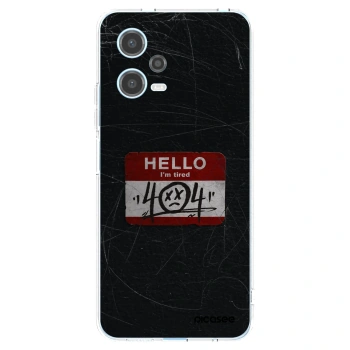 Picasee Xiaomi Redmi Note 12 5G Hülle - Transparentes Silikon - HELLO 404