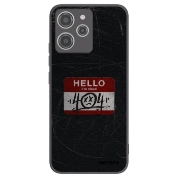Picasee Xiaomi Redmi 12 4G Hülle - Schwarzes Silikon - HELLO 404