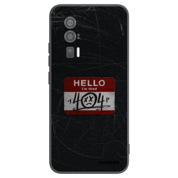 Picasee Xiaomi Poco F5 Pro 5G Hülle - Schwarzes Silikon - HELLO 404