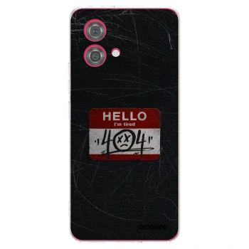 Picasee Motorola Moto G84 5G Hülle - Transparentes Silikon - HELLO 404