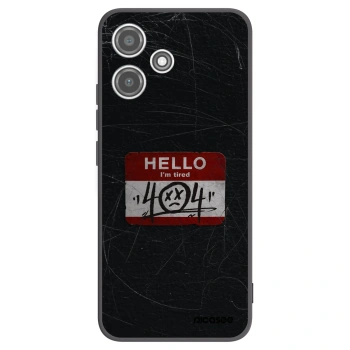 Picasee Xiaomi Redmi 12 5G Hülle - Schwarzes Silikon - HELLO 404