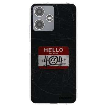 Picasee Xiaomi Redmi 12 5G Hülle - Transparentes Silikon - HELLO 404