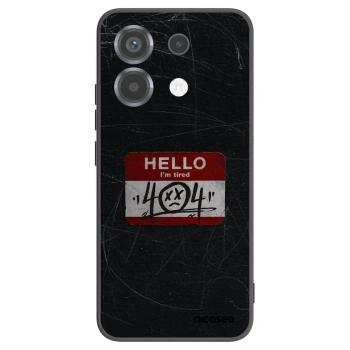 Picasee Xiaomi Poco X6 Hülle - Schwarzes Silikon - HELLO 404